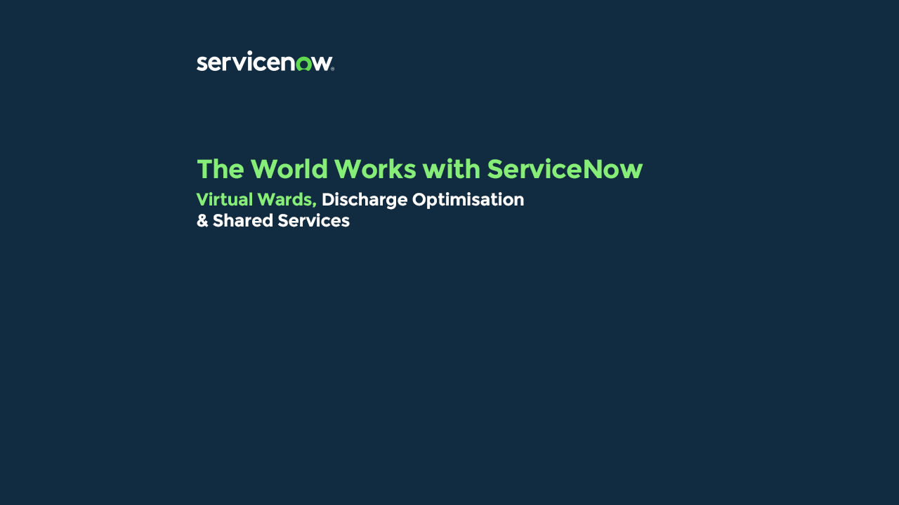 The World Works with ServiceNow